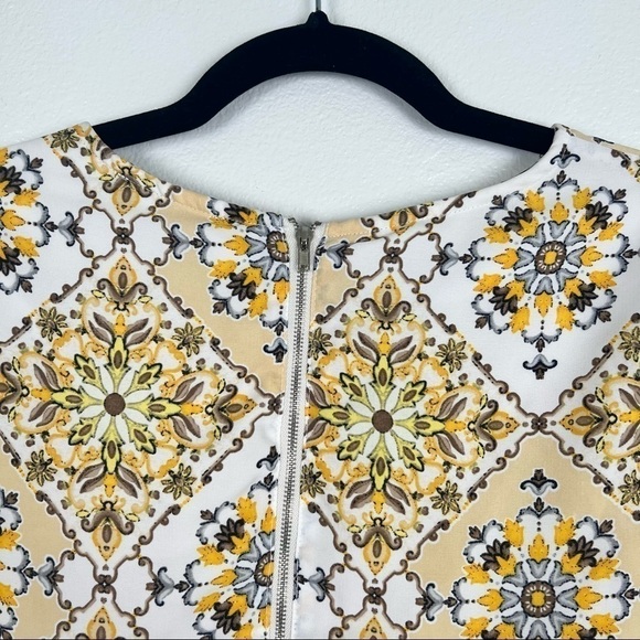 Lulus Dandy Lion Yellow Print Mini Dress S - Picture 11 of 11